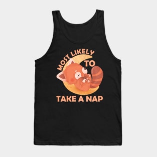 Most Likely To Take A Nap Tank Top